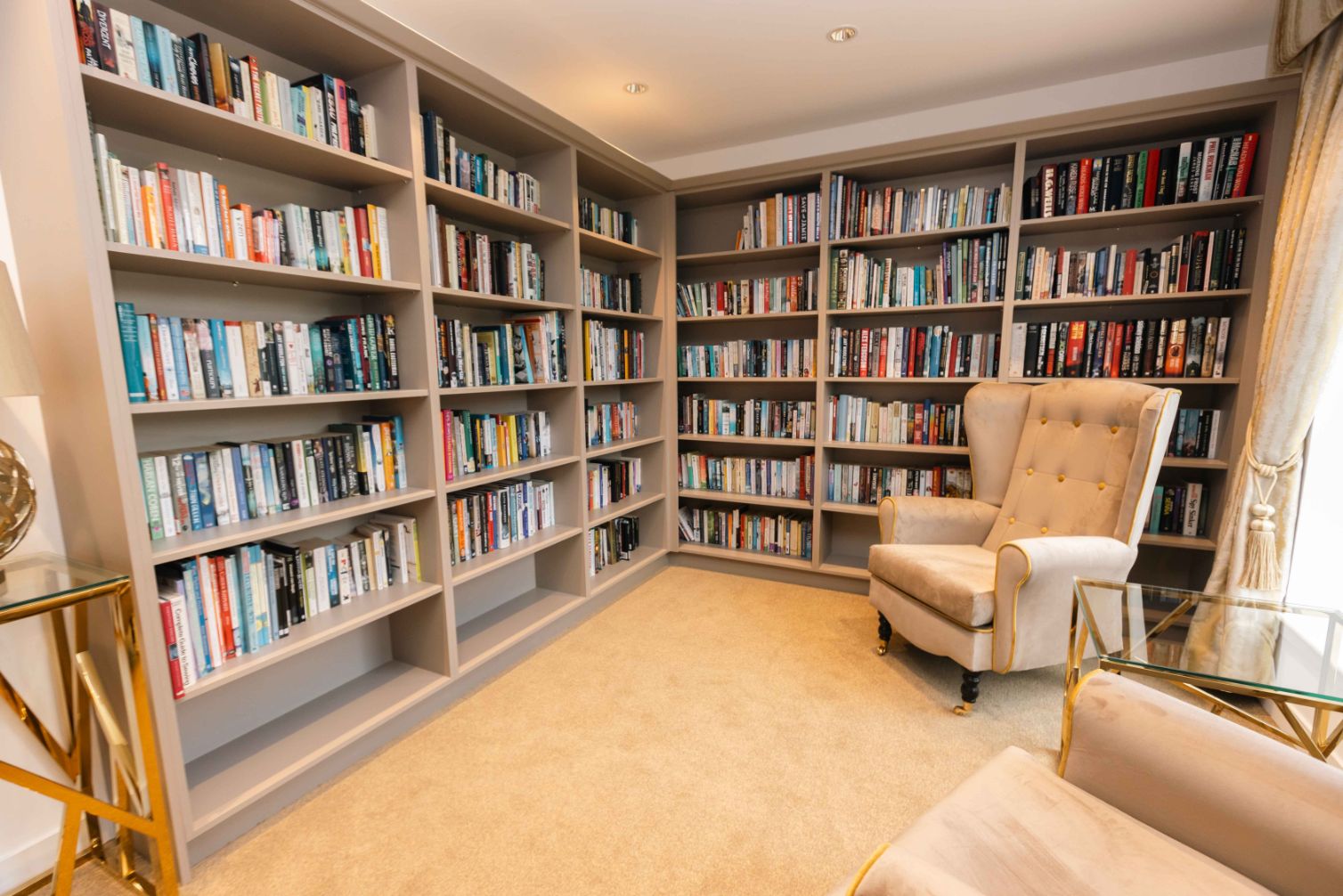 Book Shelves in Library