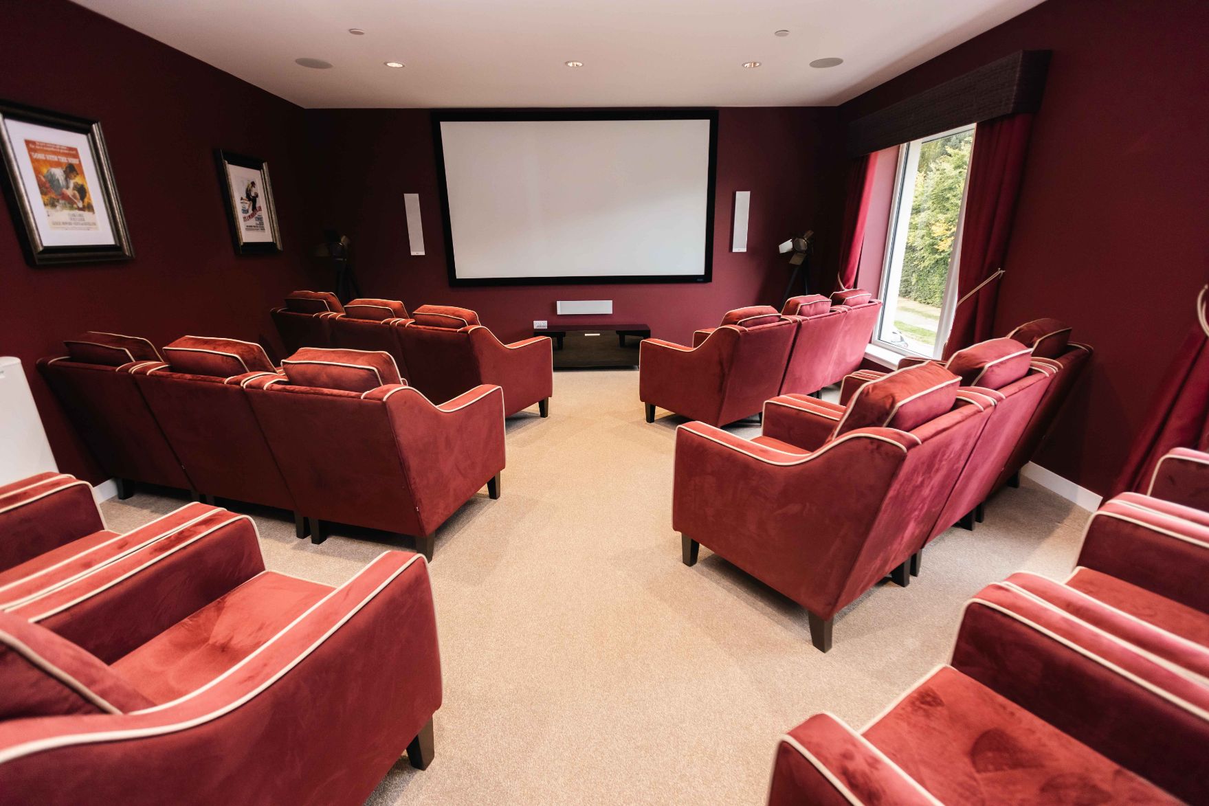 Cinema room at Dalgety Bay Care Home