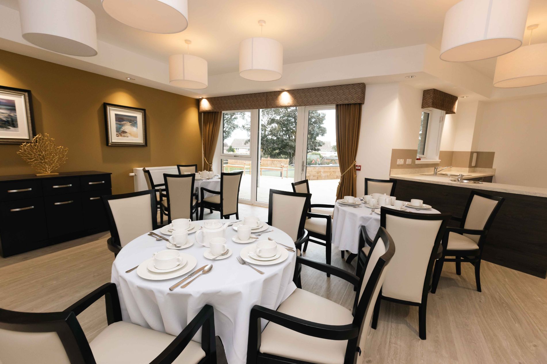 DIning room at Dalgety Bay Care Home